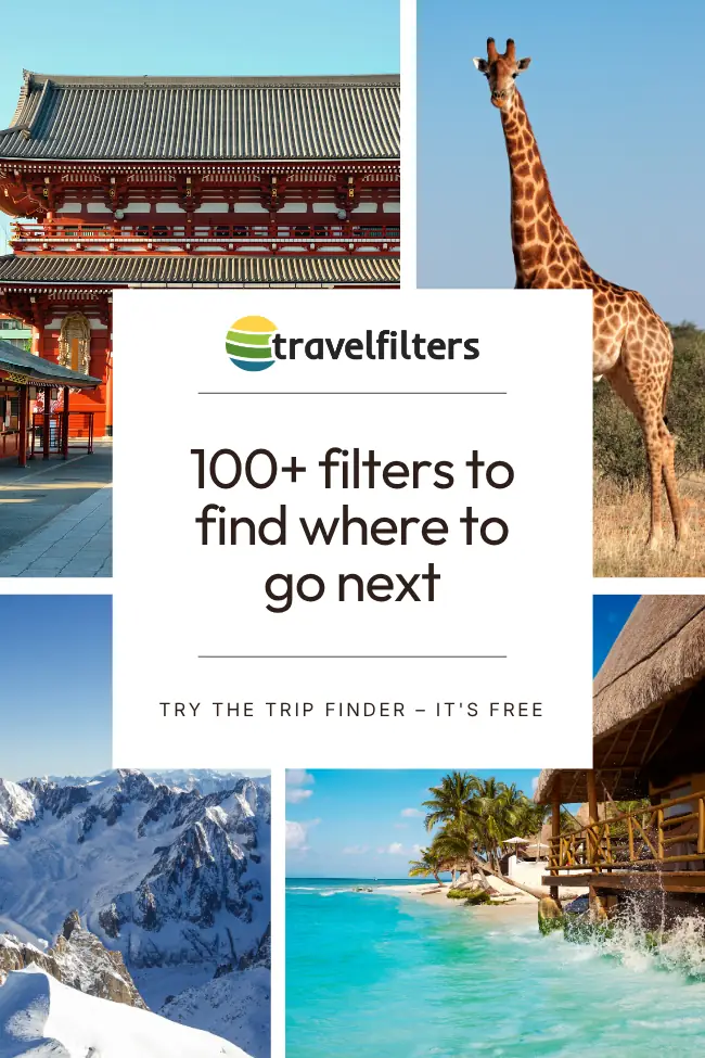 A banner image showing a photo collage of travel-related images to promote our Trip Finder